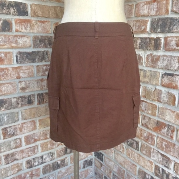 Jones New York Signature Combat Brown Skirt 6 - Picture 3 of 5
